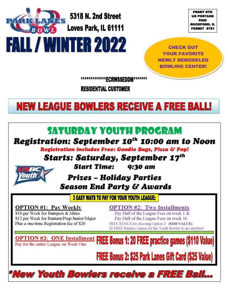 Bowling Leagues – Park Lanes Bowl | Loves Park, IL