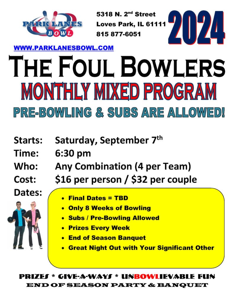 Bowling Leagues – Park Lanes Bowl | Loves Park, IL