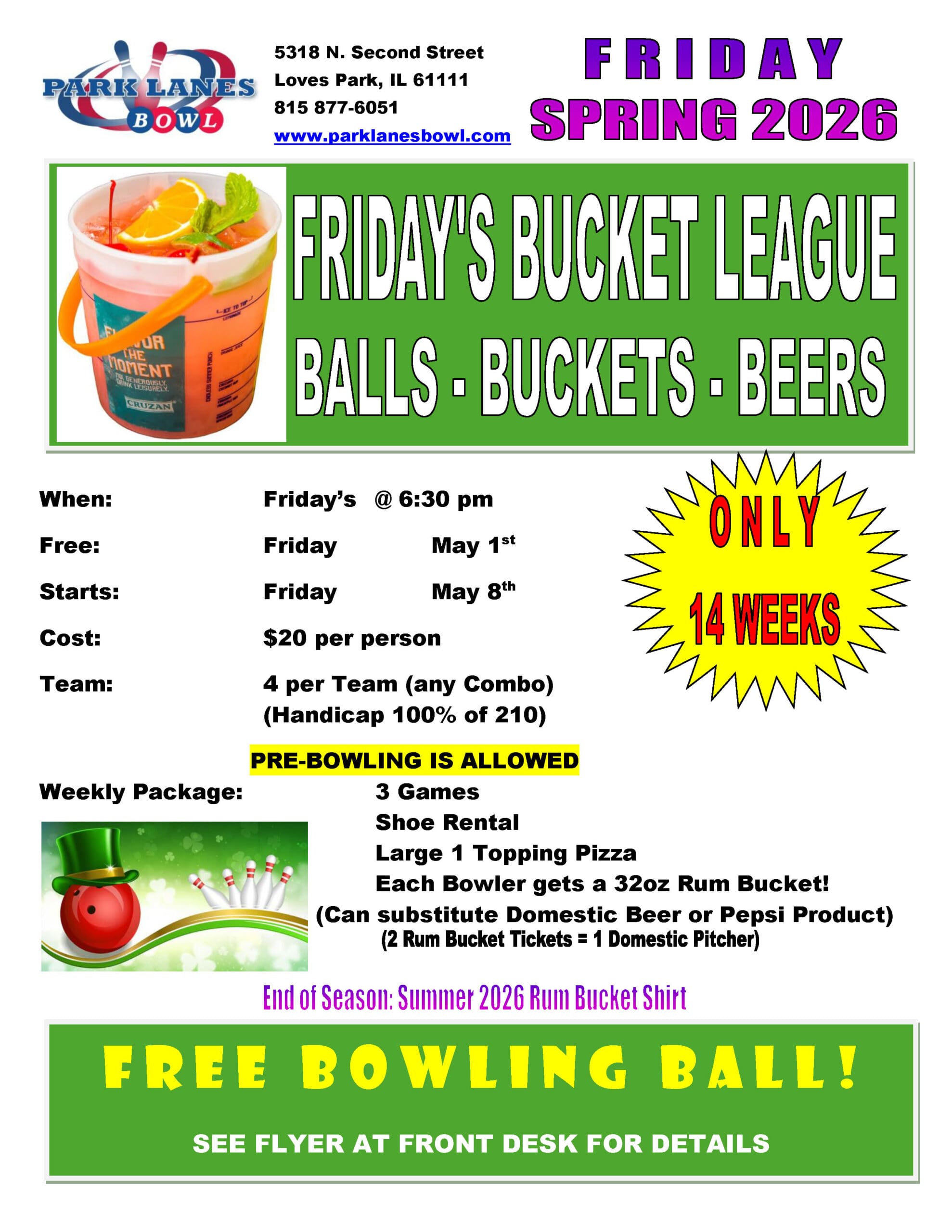 Friday - Spring 2026 Fri Rum Bucket