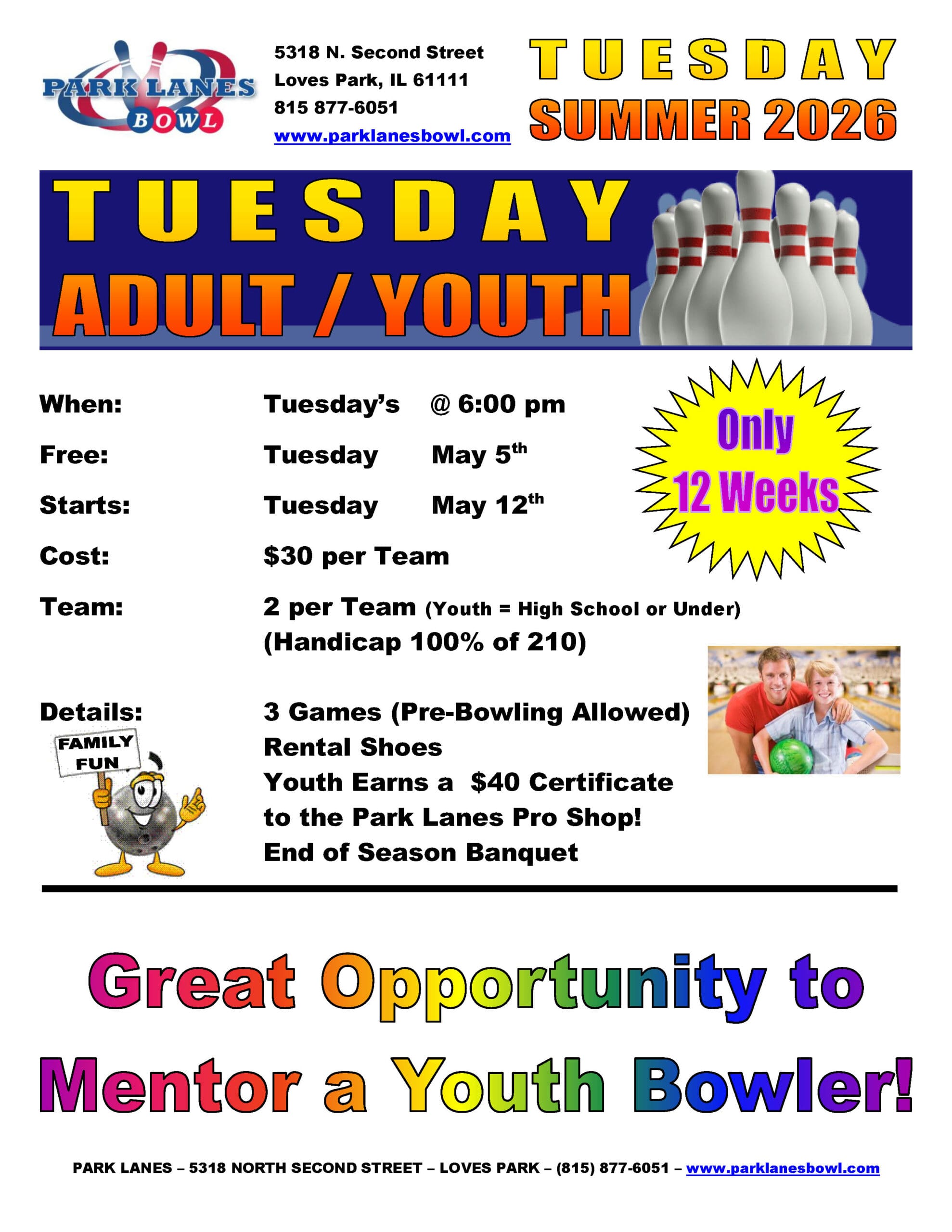 Tues-Spring 2026 Tue Adult Youth