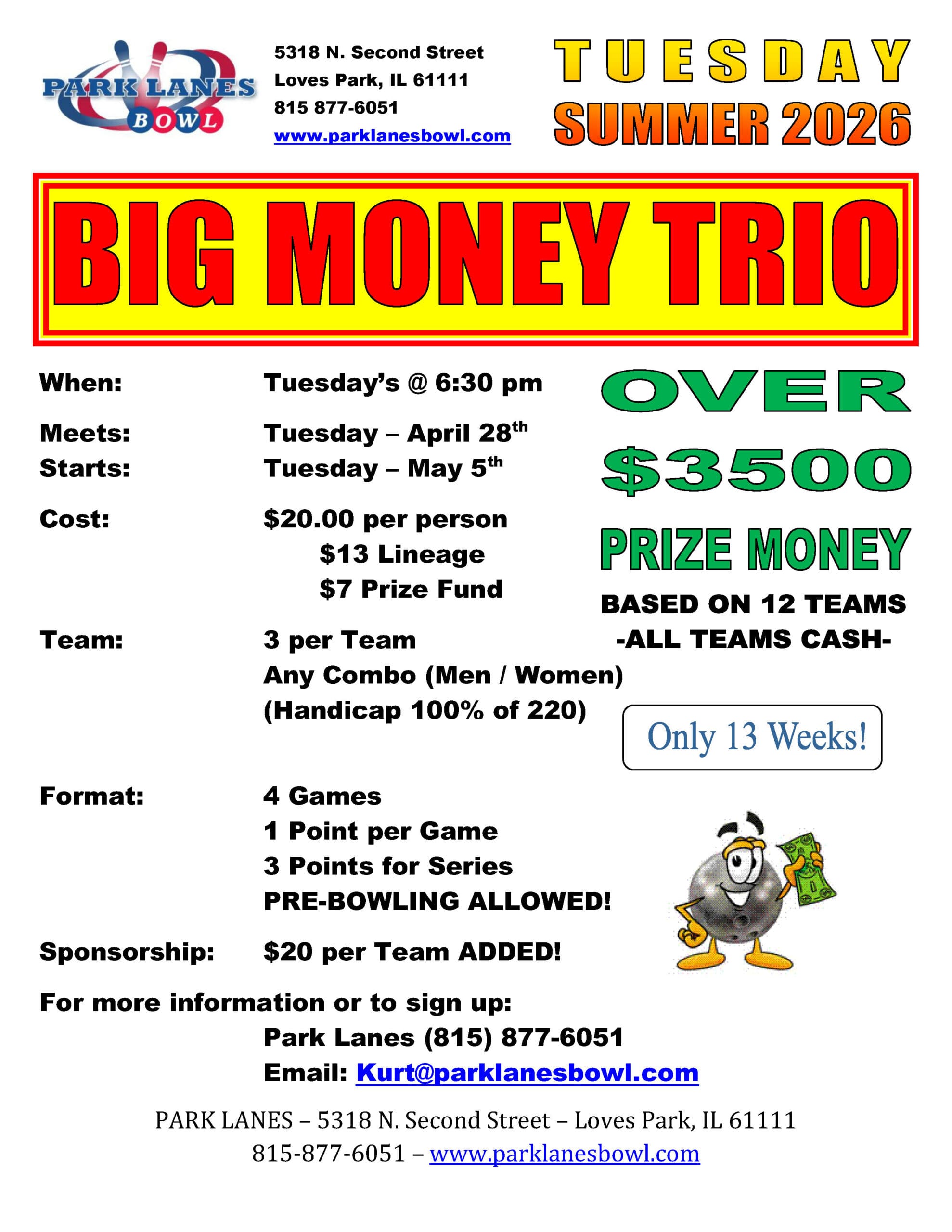 Tues-Spring 2026 Tue Big Money Trio