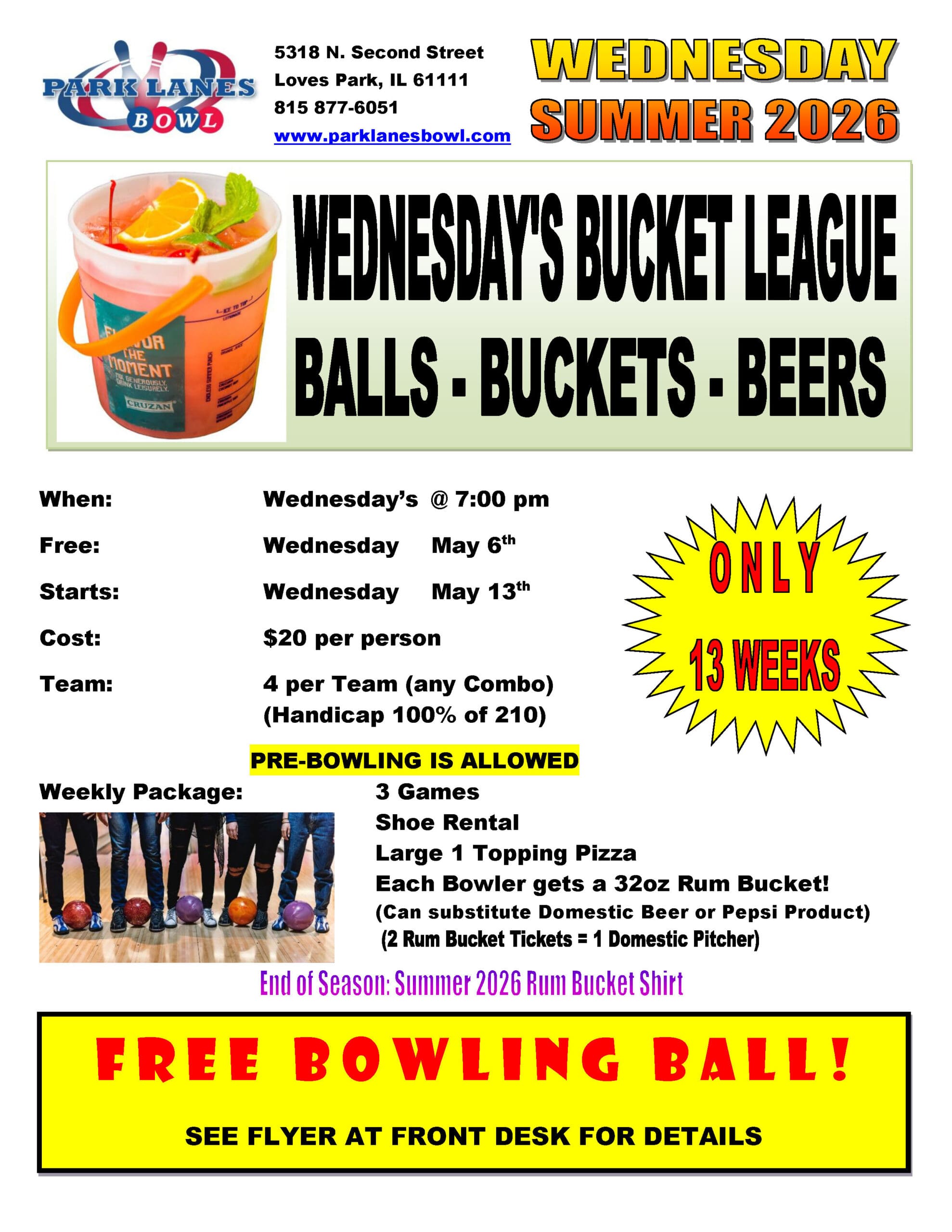 Wed-Spring 2026 Wed Rum Bucket