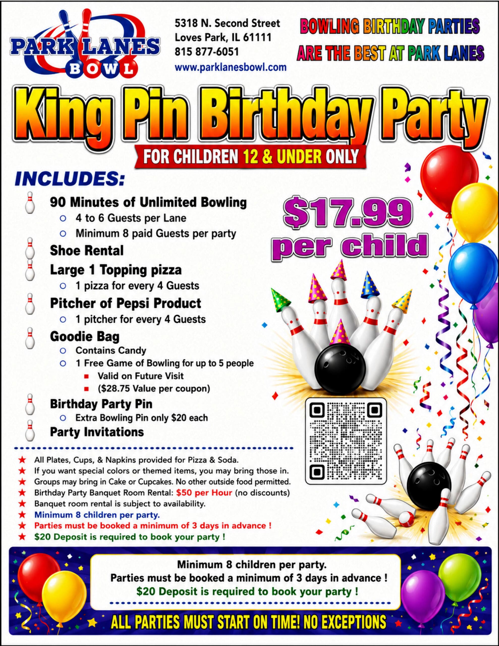 2026 Birthday Party Flyer BDP